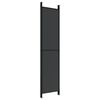 vidaXL 5-Panel Room Divider Black 250x220 cm Fabric