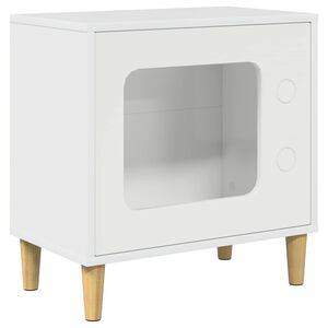 vidaXL Cat House Gloss White 51 x 30 x 52 cm Engineered Wood