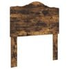 vidaXL Bed Frame with Headboard Smoked Oak 75 x 190 cm Solid Pine Wood