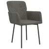 vidaXL Dining Chairs 2 pcs Dark Grey Velvet