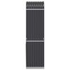 vidaXL Log Holder Anthracite 40x45x170 cm Galvanised Steel
