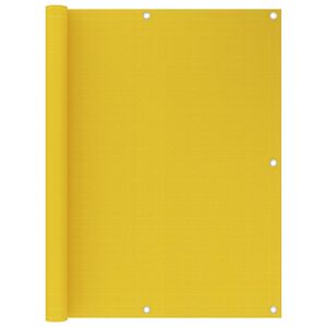 vidaXL Balcony Screen Yellow 120x400 cm HDPE