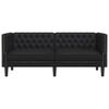 vidaXL Sofa Black 174 x 74.5 x 70.5 cm PVC