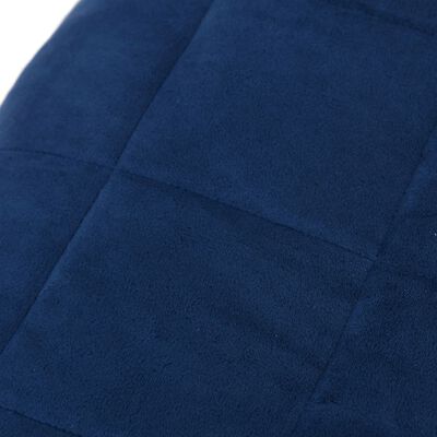 vidaXL Weighted Blanket Blue 155x220 cm 11 kg Fabric
