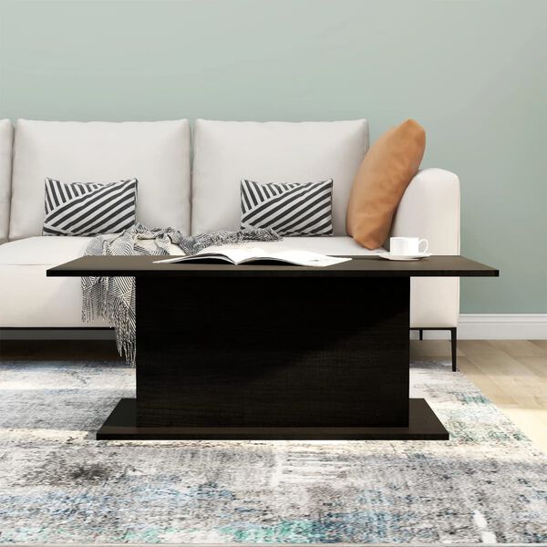vidaXL Coffee Table Black 102x55.5x40 cm Engineered Wood