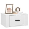 vidaXL Wall-mounted Bedside Cabinet White 50x36x25 cm