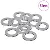 vidaXL Washers 12 pcs Silver 10 x 10 x 1.2 mm Iron
