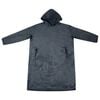 vidaXL Blanket Hoodie Navy Blue M Flannel