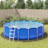 vidaXL Pool Ground Sheet &Oslash; 550 cm (1 mm) Non-woven Fabric Light Grey
