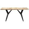 vidaXL Dining Table 180x90x76 cm Rough Mango Wood