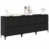 vidaXL Sideboards 3 pcs Black Oak 60 x 35 x 70 cm Engineered Wood
