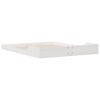 vidaXL Bed Frame White 150 x 200 cm Solid Pine Wood