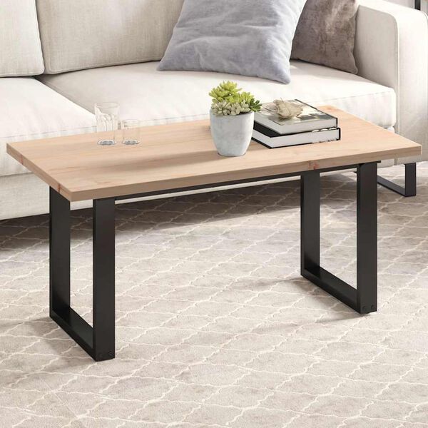 vidaXL Table Top 100x50x2.5 cm Rectangular Solid Wood Pine