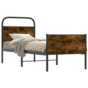 vidaXL Bed Frame without Mattress 80x200 cm Sonoma Oak Engineered Wood