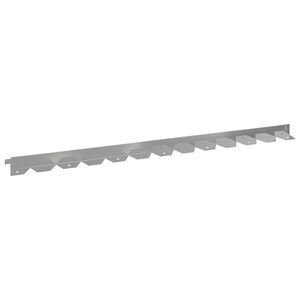 vidaXL Lawn Edging 20 pcs 102 x 4 x 4 cm Steel Silver
