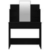 vidaXL Dressing Table with Mirror Black 96x40x142 cm
