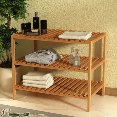 vidaXL Sink Shelf Solid Walnut Wood 65x40x55 cm