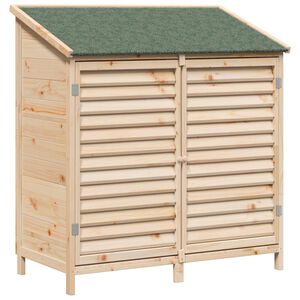 vidaXL Garden Shed Natural 106 x 56 x 113.5 cm Solid Fir Wood