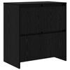 vidaXL Sideboard 3 pcs Black Oak 70 x 41 x 75 cm Engineered Wood