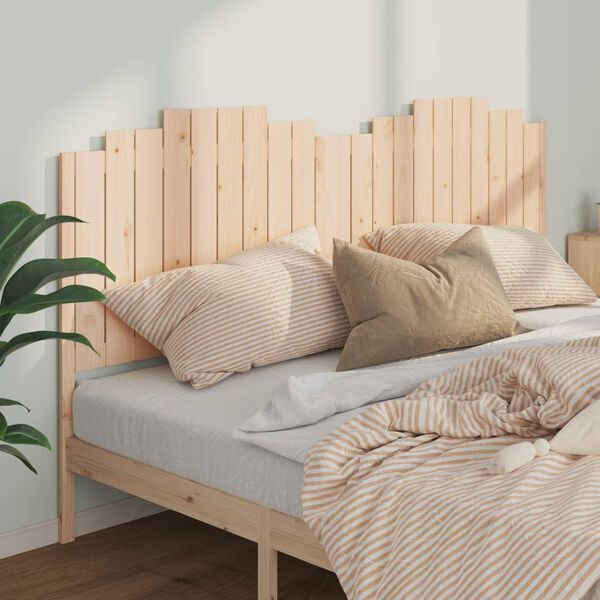 vidaXL Bed Headboard 206x4x110 cm Solid Wood Pine