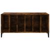 vidaXL Record Cabinet Smoked Oak 100x38x48 cm Engineered Wood