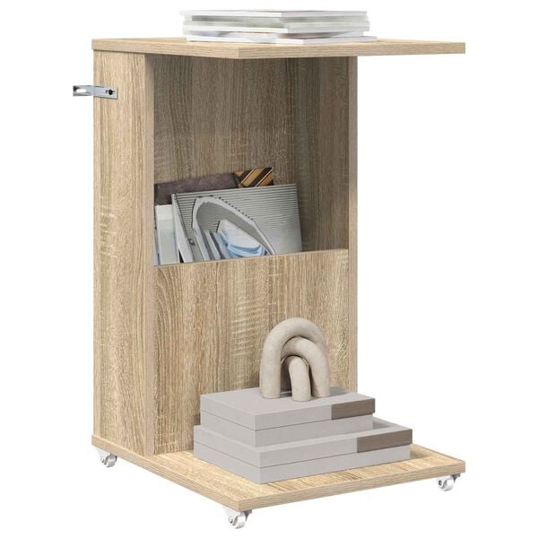 vidaXL Side Table Sonoma Oak 40 x 35 x 60 cm Engineered Wood
