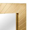 vidaXL Bathroom Mirror Wall-mounted Black and Gold 50 x 2.5 x 70 cm