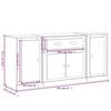 vidaXL Sideboards 3 pcs Sonoma Oak Engineered Wood