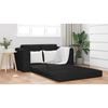 vidaXL Sofa Bed Black 148 x 71 x 83 cm Fabric