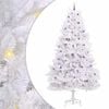 vidaXL Artificial Hinged Christmas Tree White 300 cm PVC and Steel