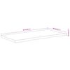 vidaXL Table Top 80x40x3.8 cm Rectangular Solid Wood Acacia Live Edge