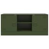 vidaXL TV Cabinet Olive Green 99x39x44 cm Steel