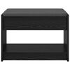 vidaXL Hall Bench Black Oak 63 x 38 x 45 cm Engineered Wood and Fabric