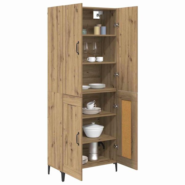 vidaXL Highboard Artisan Oak 69.5 x 34 x 180 cm Engineered Wood