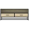 vidaXL TV Cabinet Sonoma Oak 100x34.5x40 cm Engineered Wood and Metal