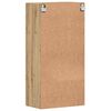 vidaXL Wall-mounted Cabinet with Storage Artisan oak 55 x 29 x 100 cm