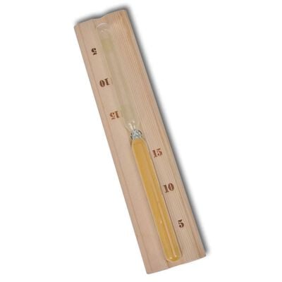 vidaXL 5 Piece Sauna Accessory Bucket Spoon Hourglass Thermo-hygrometer