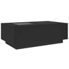 vidaXL Coffee Table with Infinity LED Black 116x69x40 cm