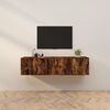 vidaXL Wall-mounted TV Cabinets 2 pcs Smoked Oak 80x34.5x40 cm