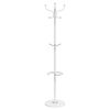 vidaXL Coat Stand with Umbrella Holder White 180 cm Powder-coated Iron