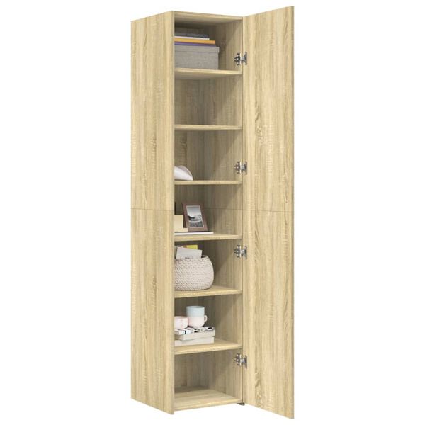 vidaXL Highboard Sonoma Oak 40x42.5x185 cm Engineered Wood