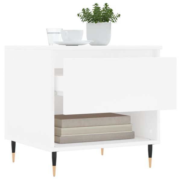 vidaXL Coffee Table White 50x46x50 cm Engineered Wood
