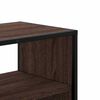 vidaXL TV Cabinet Brown Oak 80x31x39.5 cm Engineered Wood and Metal