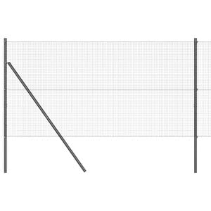 vidaXL Fence Post Grey