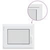 vidaXL Basement Window Internal Colour White RISOR 65 x 55 cm