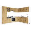 vidaXL 14 Piece Kitchen Cabinet Set Kalmar Artisan Oak Engineered Wood