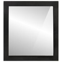 vidaXL Bathroom Mirror 55x1x60 cm Glass and Solid Wood Mango