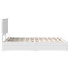 vidaXL Storage Bed with Headboard White 150 x 200 cm Engineered Wood