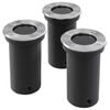 vidaXL Outdoor Ground Lights 3 pcs Round
