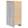 vidaXL Garage Storage Cabinet Grey Sonoma 30x51x85 cm Solid Wood Pine
